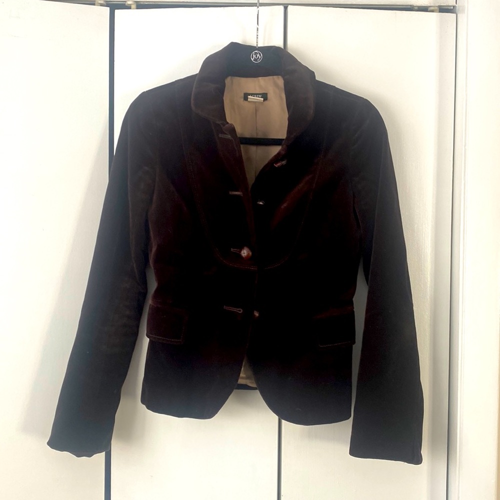 Jcrew velvet blazer